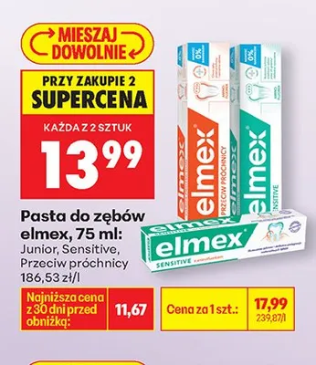 Pasta do zębów Junior promocja w Biedronka