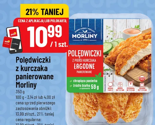 Polędwiczki z kurczaka panierowane Morliny promocja w POLOmarket