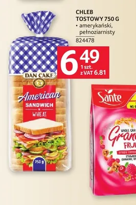 Chleb tostowy amerykański Dan Cake promocja w Selgros