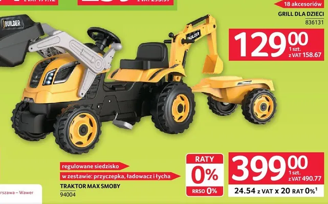 Traktor Max Smoby promocja w Selgros