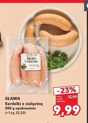 Serdelki z cielęciną Sława promocja w Kaufland