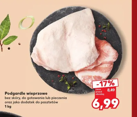 Podgardle wieprzowe bez skóry promocja w Kaufland