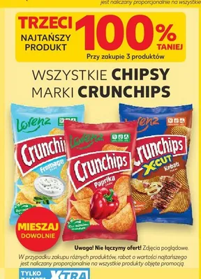 Chipsy Paprika CRUNCHIPS promocja w Kaufland