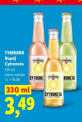 Napój Cytroneta Rabarbar Tymbark promocja w Lidl