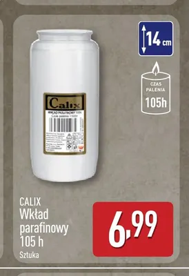 Wkład parafinowy 105 h Calix promocja w Aldi