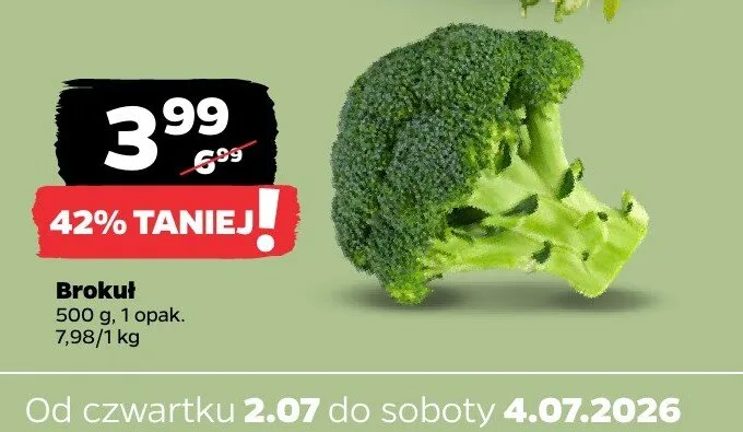 Brokuł promocja w Netto