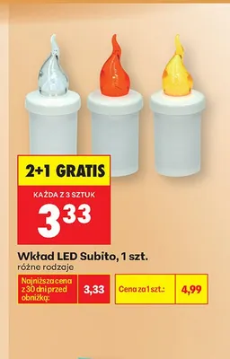 Wkład LED Subito promocja w Biedronka