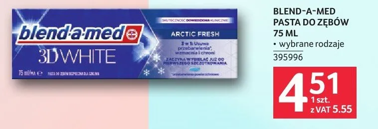 Pasta do zębów Blend-a-Med 75 ml promocja w Selgros