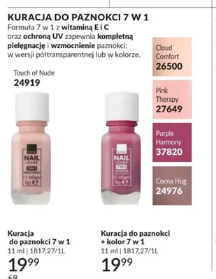 Kuracja do paznokci + kolor 7 w 1 Cocoa Hug Avon promocja w AVON