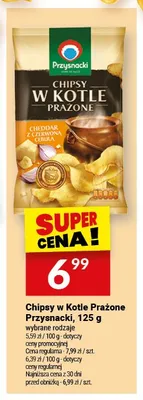 Chipsy w Kotle Prażone Przysnacki 125g promocja w Twój Market