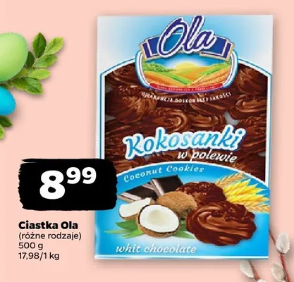 Ciastka Ola Kokosanki w polewie promocja w Netto