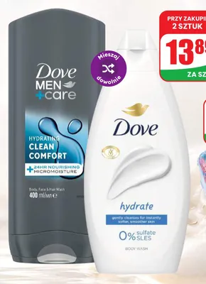 Żel pod prysznic z aloesem Dove hydrating care promocja w Dino