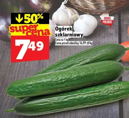 Ogórek szklarniowy promocja w TOPAZ