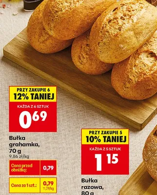 Bułka grahamka promocja w Biedronka