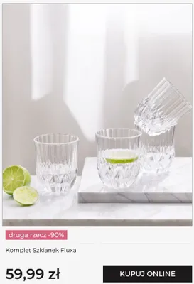 Komplet szklanek home&you Fluxa promocja w home&you