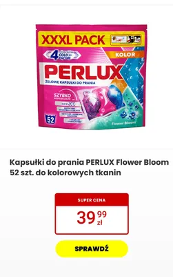 Żelowe kapsułki do prania Perlux Flower Bloom do kolorowych tkanin XXXL Pack promocja w Media Expert