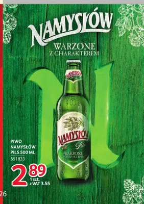 Piwo Namysłów Pils promocja w Selgros