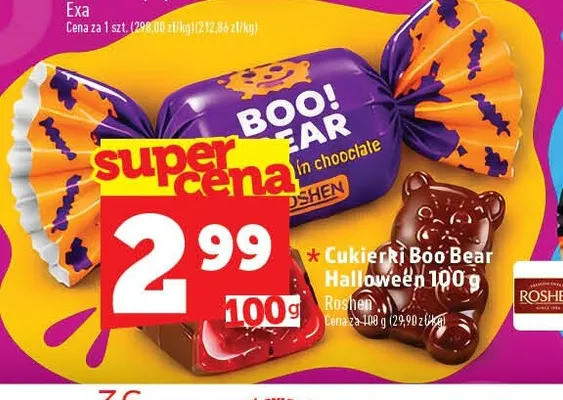 Cukierki Boo Bear Halloween Roshen promocja w TOPAZ