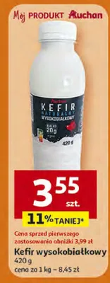 Kefir wysokobiałkowy promocja w Auchan