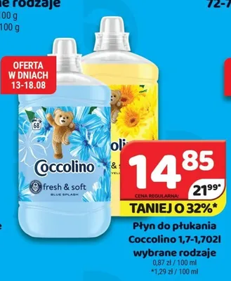 Płyn do płukania Coccolino promocja w Delfin