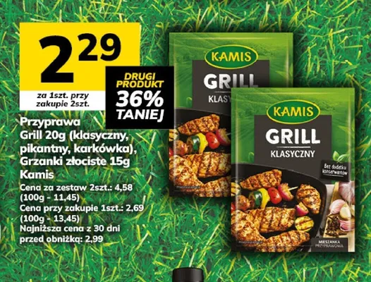 Przyprawa Grill klasyczny Kamis 20g promocja w Hitpol