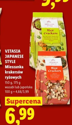 Mieszanka krakersów ryżowych japońska Vitasia Japanese Style promocja w Lidl