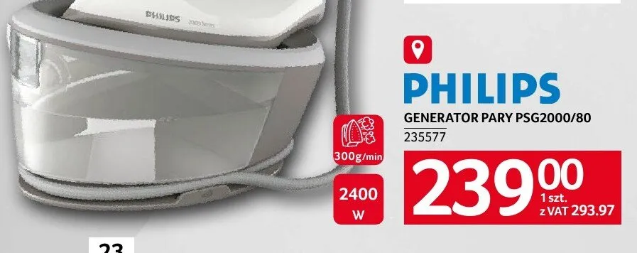Generator pary PHILIPS PSG2000/80 promocja w Selgros