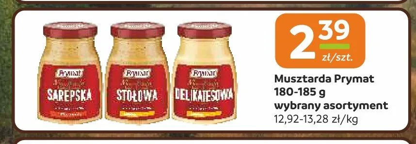 Musztarda Prymat Stołowa promocja w Społem Częstochowa
