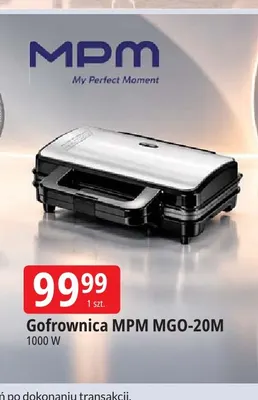 Gofrownica Mpm MGO-20 m promocja w Leclerc