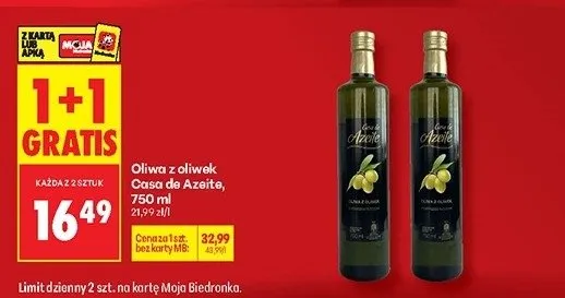 Oliwa z oliwek promocja w Biedronka