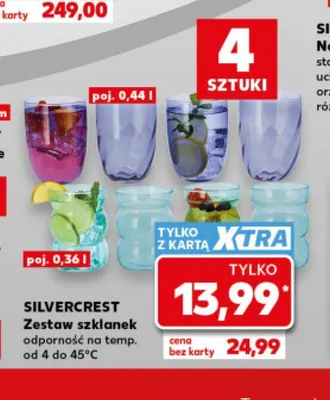 Zestaw szklanek 4-pak 0,36 l Silvercrest promocja w Kaufland