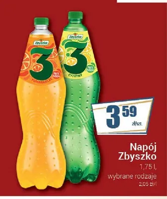 Napój gazowany Zbyszko 3 Cytryna promocja w Premium Nasz Sklep