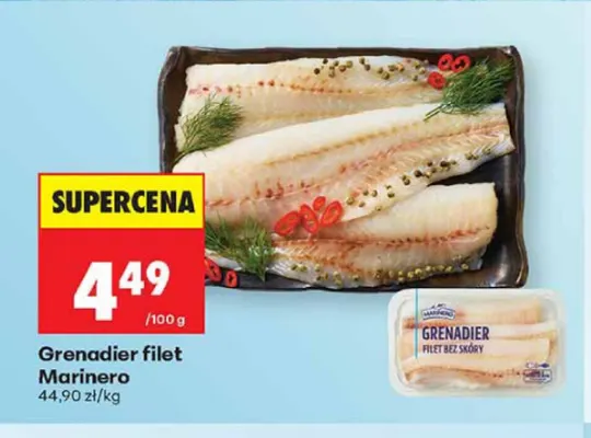 Grenadier filet Marinero promocja w Biedronka
