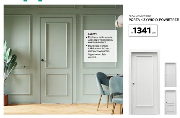 Drzwi wewnętrzne Porta 4 Żywioły Powietrze promocja w Komfort