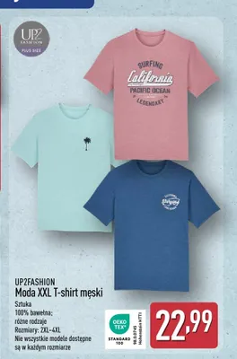 T-shirt męski UP2FASHION Moda XXL promocja w Aldi