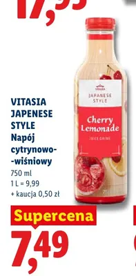 Napój cytrynowo-wiśniowy Vitasia Japanese Style promocja w Lidl