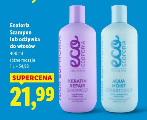 Odżywka do włosów Ecoforia Aqua Moist promocja w Lidl