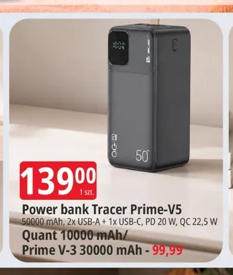 Power bank Tracer Prime-V5 50000mAh promocja w Leclerc