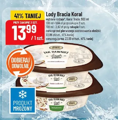 Lody Bracia Korai wybrane rodzaje promocja w POLOmarket
