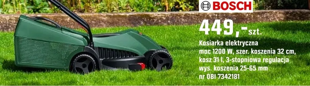 Kosiarka elektryczna promocja w OBI