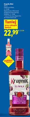 Likier Krupnik Śliwka promocja w Lidl