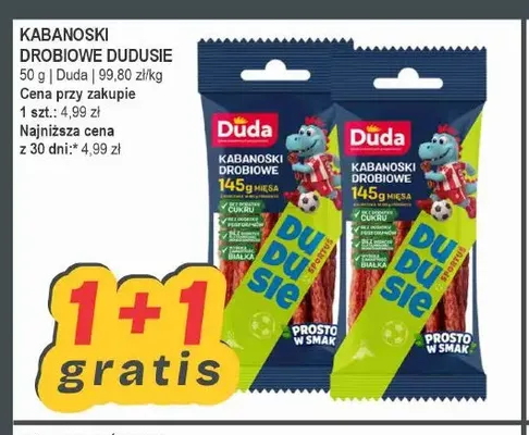 Kabanoski drobiowe Dudusie Duda promocja w Słoneczko