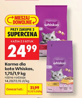 Karma dla kota Whiskas promocja w Biedronka