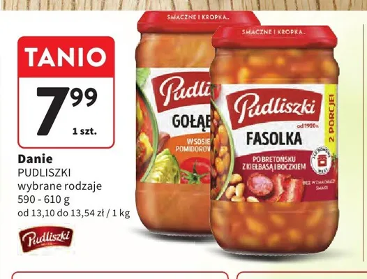 Danie gołąbki w sosie pomidorowym Pudliszki promocja w Intermarche