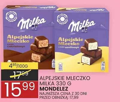 Alpejskie mleczko czekoladowe promocja w Wafelek