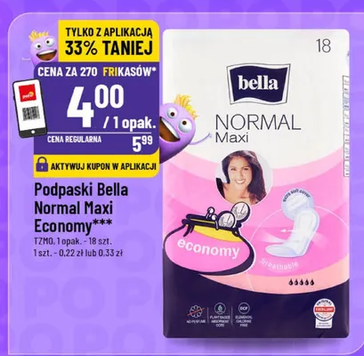Podpaski Bella Normal Maxi Economy promocja w POLOmarket