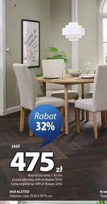 Stół Alsted promocja w Jysk