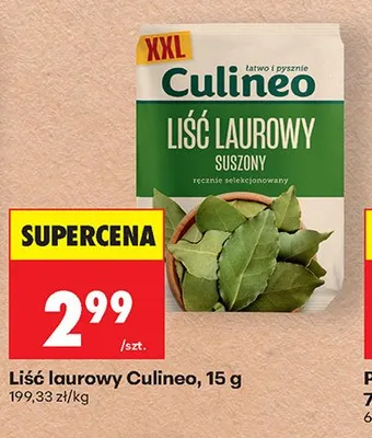 Liść laurowy suszony Culineo promocja w Biedronka