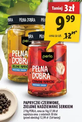 Papryczki czerwone zielone nadziewane serkiem promocja w Arhelan