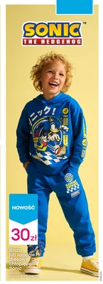 Bluza chłopięca Sonic z bawełną promocja w Pepco
